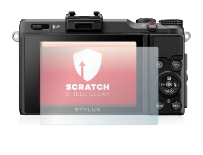 Imagen del dispositivo Olympus Stylus XZ-2 con una amplia variedad de protectores de pantalla.