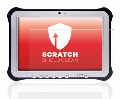 Imagen del dispositivo Panasonic Toughpad FZ-G1 con una amplia variedad de protectores de pantalla.