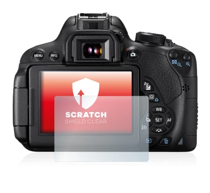 Imagen del dispositivo Canon EOS 700D con una amplia variedad de protectores de pantalla.