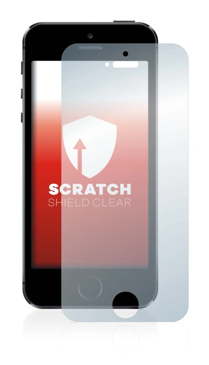 Imagen del dispositivo Apple iPhone 5S con una amplia variedad de protectores de pantalla.
