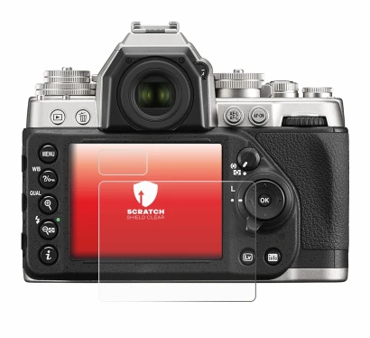 Imagen del dispositivo Nikon Df con una amplia variedad de protectores de pantalla.