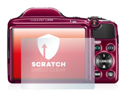 Imagen del dispositivo Nikon Coolpix L830 con una amplia variedad de protectores de pantalla.