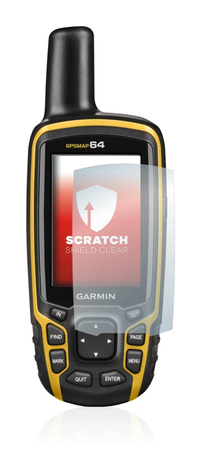Imagen del dispositivo Garmin GPSMAP 64 con una amplia variedad de protectores de pantalla.