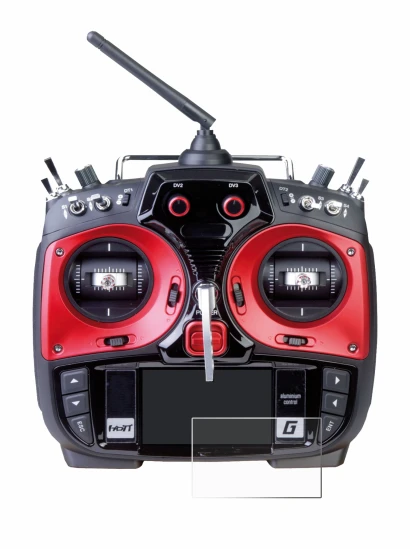 Imagen del dispositivo Graupner MZ-24 con una amplia variedad de protectores de pantalla.