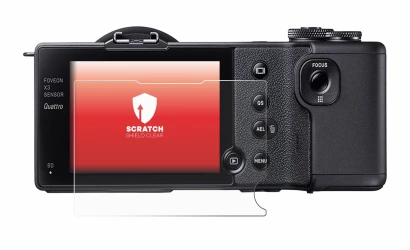 Imagen del dispositivo Sigma dp2 Quattro con una amplia variedad de protectores de pantalla.