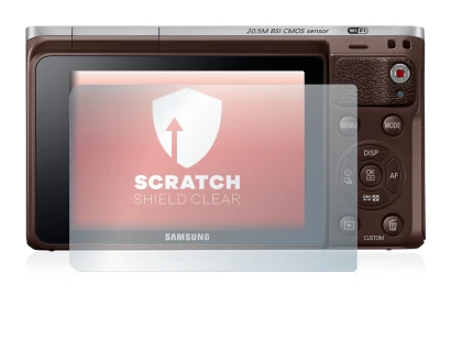 Imagen del dispositivo Samsung NX Mini con una amplia variedad de protectores de pantalla.