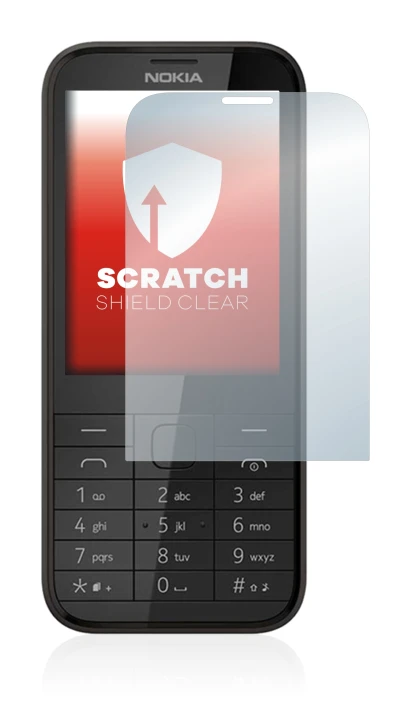 Imagen del dispositivo Nokia 225 con una amplia variedad de protectores de pantalla.