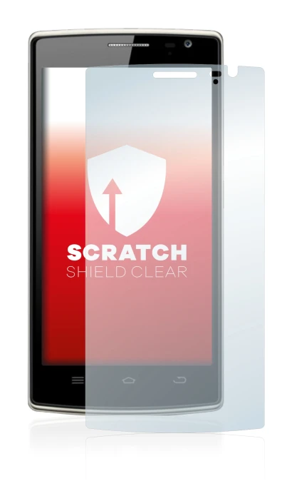Imagen del dispositivo THL 5000T con una amplia variedad de protectores de pantalla.