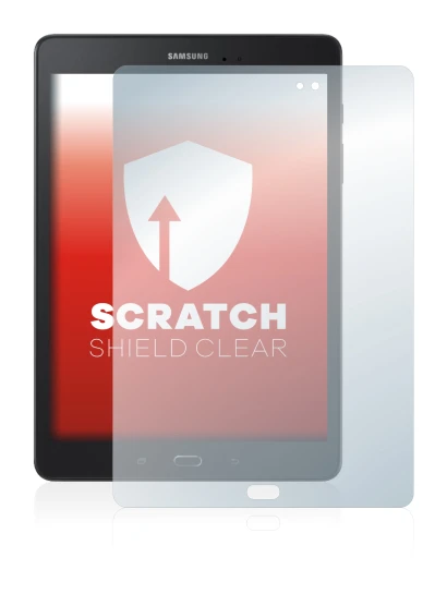 Imagen del dispositivo Samsung Galaxy Tab A 9.7 con una amplia variedad de protectores de pantalla.