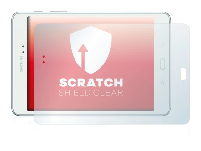 Imagen del dispositivo Samsung Galaxy Tab A 8.0 con una amplia variedad de protectores de pantalla.
