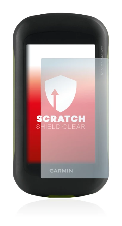 Imagen del dispositivo Garmin Montana 610 con una amplia variedad de protectores de pantalla.