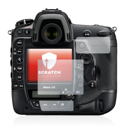 Imagen del dispositivo Nikon D5 con una amplia variedad de protectores de pantalla.