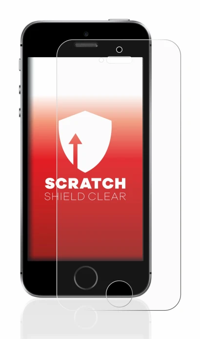 Imagen del dispositivo Apple iPhone SE 2016 con una amplia variedad de protectores de pantalla.