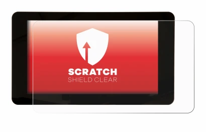 Imagen del dispositivo Raspberry Pi Touchscreen 7" con una amplia variedad de protectores de pantalla.