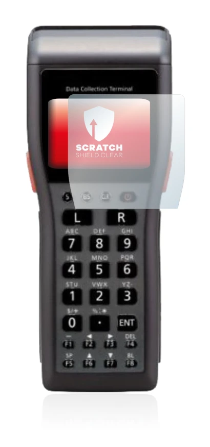 Imagen del dispositivo Casio DT-930 con una amplia variedad de protectores de pantalla.