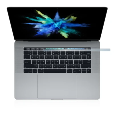 Imagen del dispositivo Apple MacBook Pro 15" 2017 (SÓLO Touch Bar) con una amplia variedad de protectores de pantalla.
