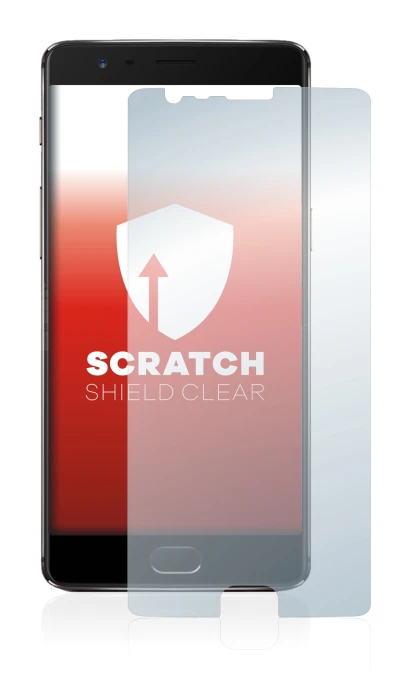 Imagen del dispositivo OnePlus 3T con una amplia variedad de protectores de pantalla.