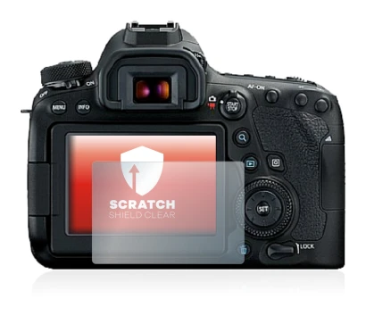 Imagen del dispositivo Canon EOS 6D Mark II con una amplia variedad de protectores de pantalla.