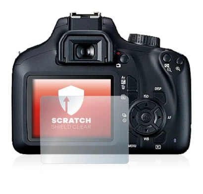 Imagen del dispositivo Canon EOS 4000D con una amplia variedad de protectores de pantalla.