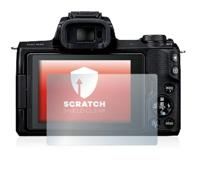 Imagen del dispositivo Canon EOS M50 con una amplia variedad de protectores de pantalla.