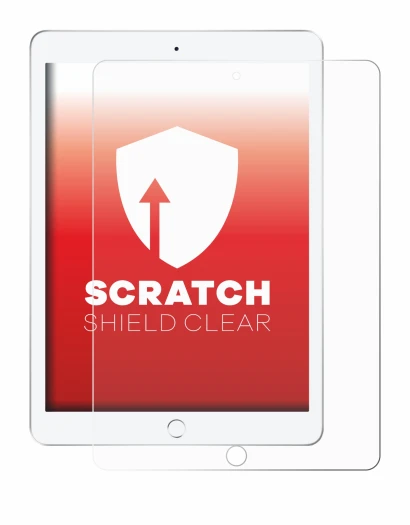 Imagen del dispositivo Apple iPad 9.7" 2018 (6a Gen.) con una amplia variedad de protectores de pantalla.