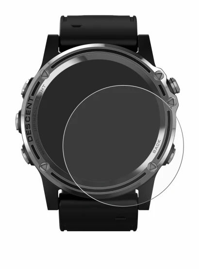 Imagen del dispositivo Garmin Descent Mk1 con una amplia variedad de protectores de pantalla.