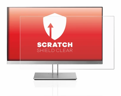 Imagen del dispositivo HP EliteDisplay E233 con una amplia variedad de protectores de pantalla.