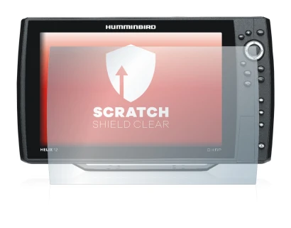 Imagen del dispositivo Humminbird Helix 12 con una amplia variedad de protectores de pantalla.
