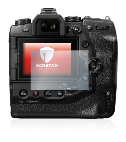 Imagen del dispositivo Olympus OM-D E-M1X con una amplia variedad de protectores de pantalla.