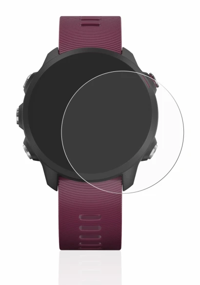 Imagen del dispositivo Garmin Forerunner 245 con una amplia variedad de protectores de pantalla.