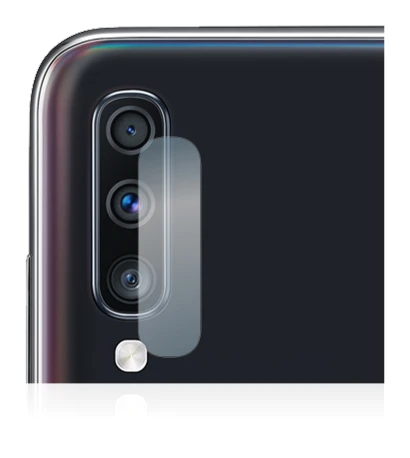 Imagen del dispositivo Samsung Galaxy A70 (SÓLO Cámara) con una amplia variedad de protectores de pantalla.