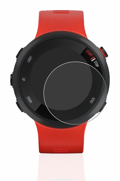 Imagen del dispositivo Garmin Forerunner 45 con una amplia variedad de protectores de pantalla.