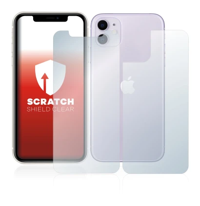 Imagen del dispositivo Apple iPhone 11 (Frontal+Trasero) con una amplia variedad de protectores de pantalla.