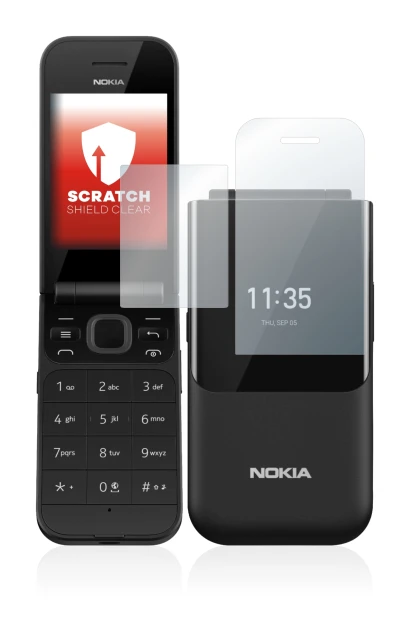 Imagen del dispositivo Nokia 2720 Flip con una amplia variedad de protectores de pantalla.