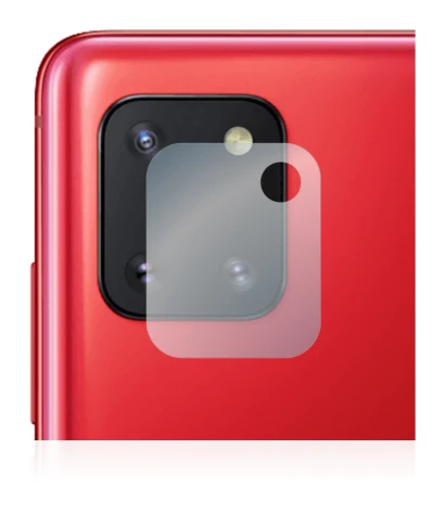 Imagen del dispositivo Samsung Galaxy Note 10 Lite (SÓLO Cámara) con una amplia variedad de protectores de pantalla.