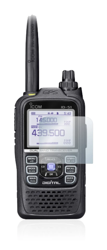 Imagen del dispositivo Icom ID-51E Plus 2 con una amplia variedad de protectores de pantalla.