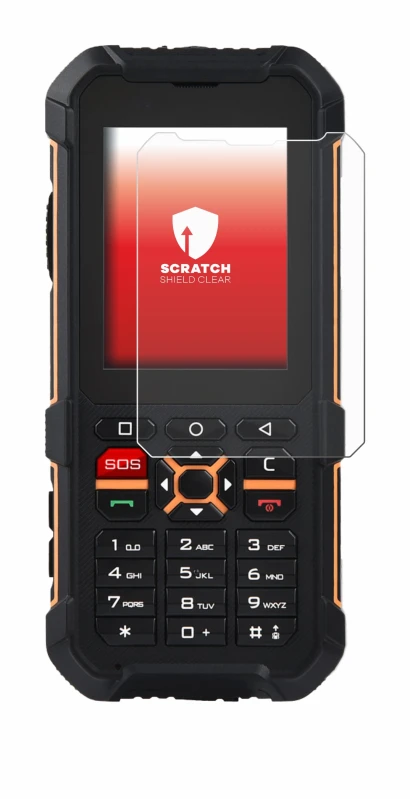 Imagen del dispositivo RugGear RG170 con una amplia variedad de protectores de pantalla.