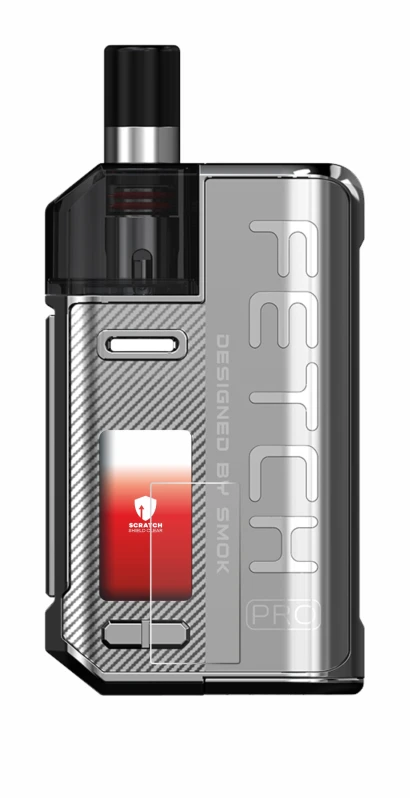 Imagen del dispositivo Smok Fetch 80W Pro con una amplia variedad de protectores de pantalla.
