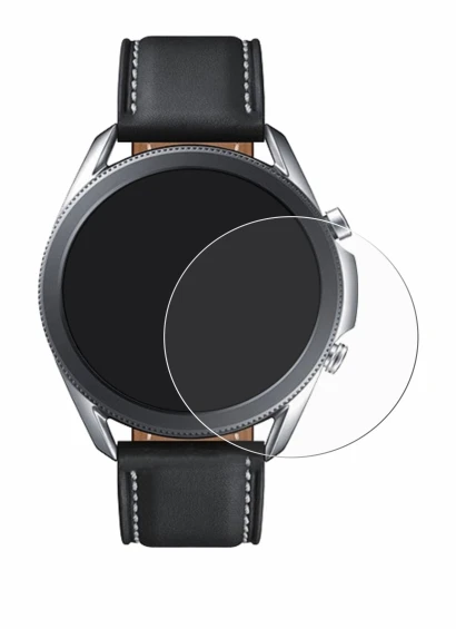 Imagen del dispositivo Samsung Galaxy Watch 3 (45mm) con una amplia variedad de protectores de pantalla.