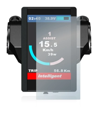 Imagen del dispositivo Bafang 850c con una amplia variedad de protectores de pantalla.