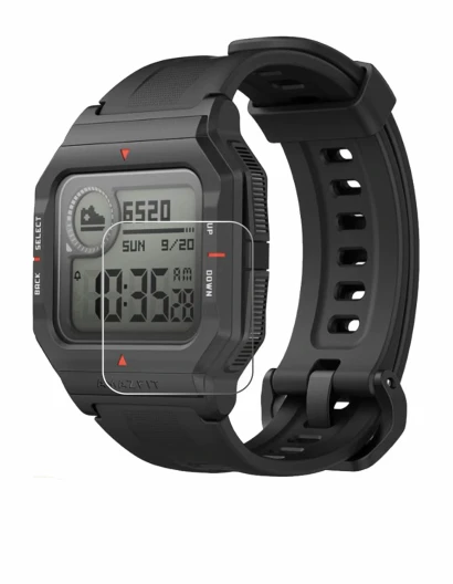 Imagen del dispositivo Huami Amazfit Neo con una amplia variedad de protectores de pantalla.