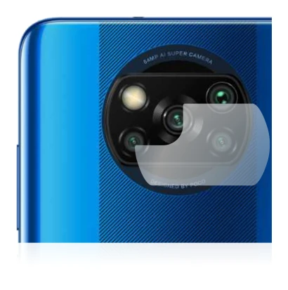 Imagen del dispositivo Xiaomi Poco X3 NFC (SÓLO Cámara) con una amplia variedad de protectores de pantalla.