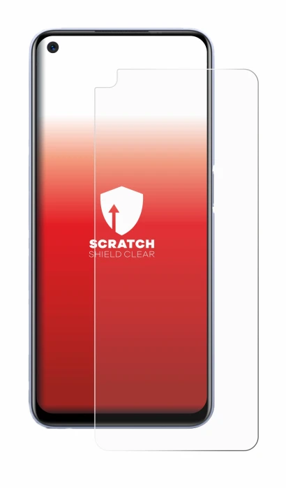 Imagen del dispositivo realme Q2 con una amplia variedad de protectores de pantalla.