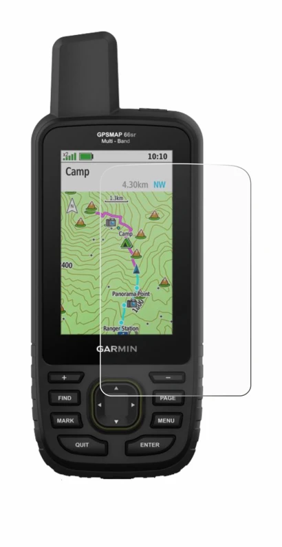 Imagen del dispositivo Garmin GPSMAP 66sr con una amplia variedad de protectores de pantalla.