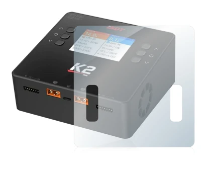 Imagen del dispositivo ISDT Smart Duo Charger K2 con una amplia variedad de protectores de pantalla.