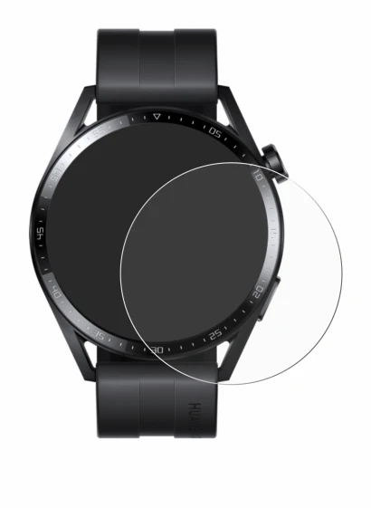 Imagen del dispositivo Huawei Watch GT 3 (46 mm) con una amplia variedad de protectores de pantalla.