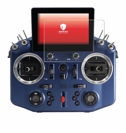 Imagen del dispositivo FrSky Horus X20 con una amplia variedad de protectores de pantalla.