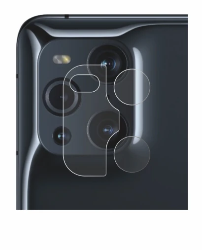 Imagen del dispositivo Oppo Find X3 Pro (SÓLO Cámara) con una amplia variedad de protectores de pantalla.