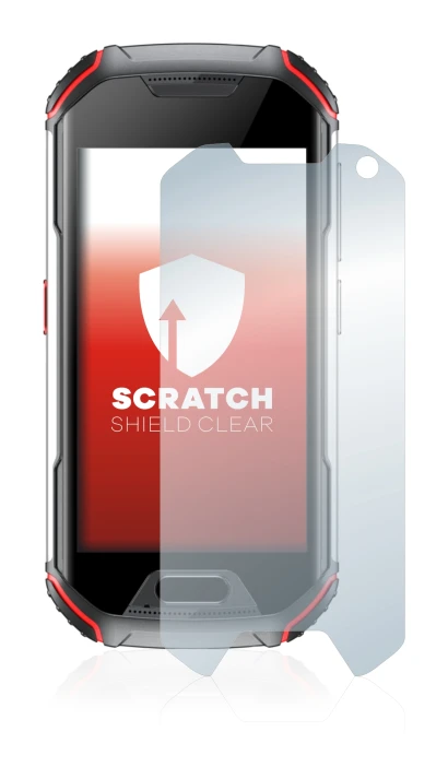 Imagen del dispositivo Unihertz Atom XL con una amplia variedad de protectores de pantalla.