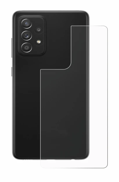 Imagen del dispositivo Samsung Galaxy A52s 5G (Trasero) con una amplia variedad de protectores de pantalla.